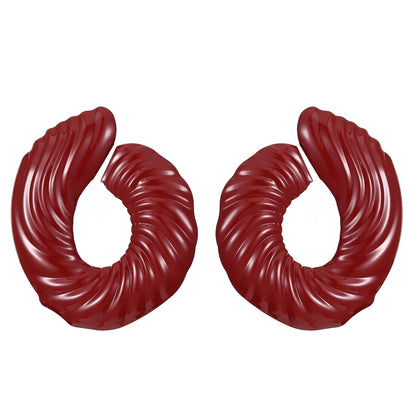 1 Pair Classic Style Geometric Plating Alloy Resin Iron Drop Earrings Ear Studs