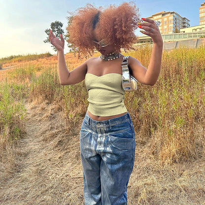 Women's Camisole Tank Tops Streetwear Solid Color