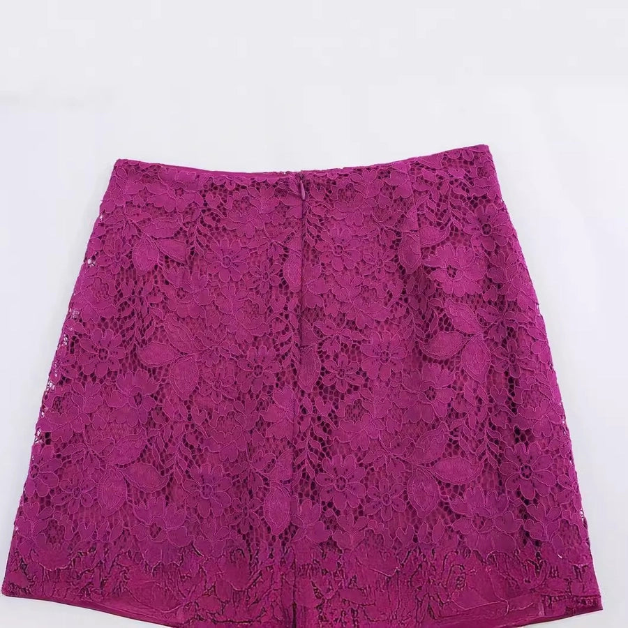 Summer Simple Style Solid Color Polyester Midi Dress Skirts