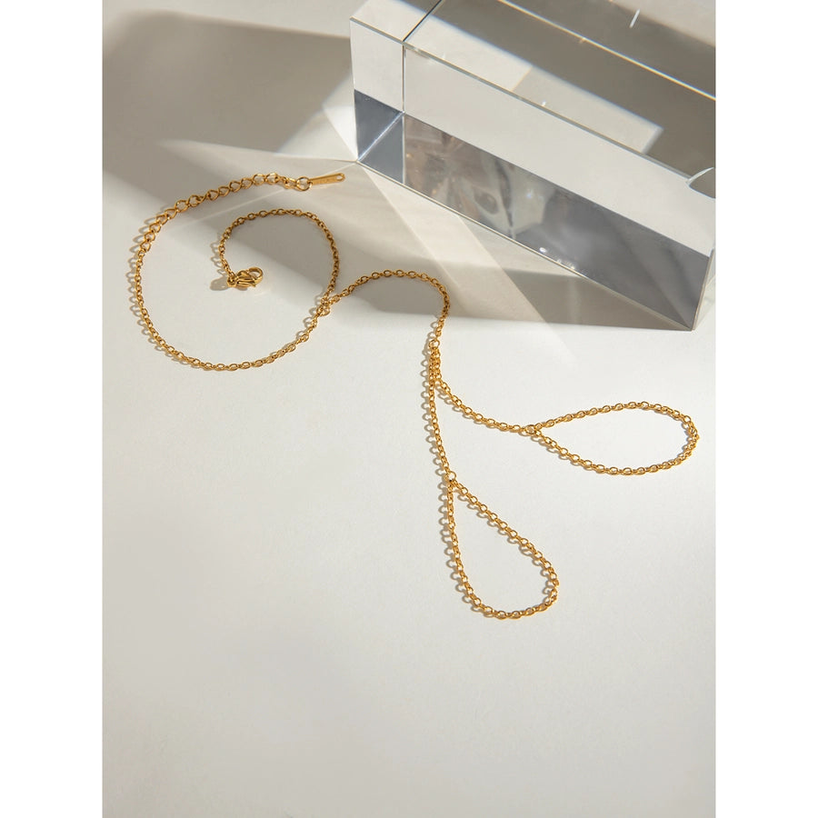 Simple Style Classic Style Geometric 304 Stainless Steel cable chain Bracelets In Bulk Stainless Steel Bracelets