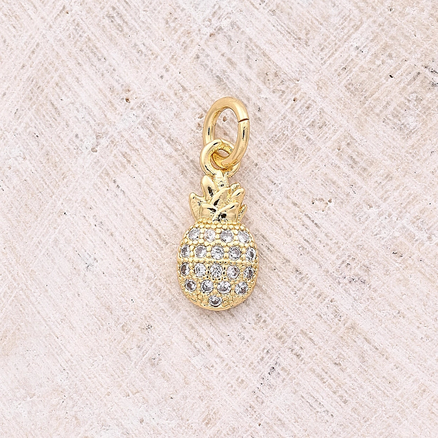 1 Pc/Package 12x6mm 13x10mm 13x6mm Hole 3~3.9mm Copper Zircon 18K Gold Plated Rose Gold Plated White Gold Plated Apple Pineapple Bow Knot Polished Pendant Jewelry Accessories