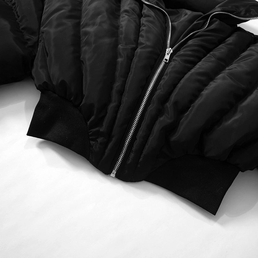 Women's Streetwear Solid Color Zipper Coat