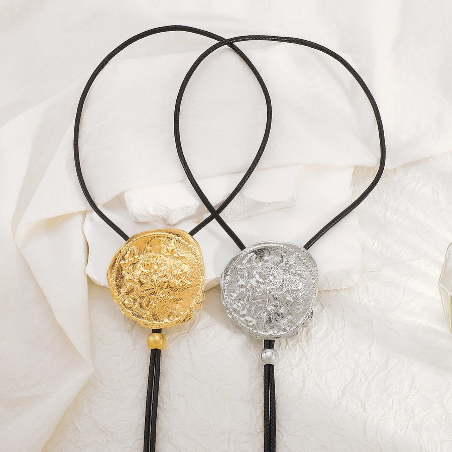 Casual Sexy Streetwear Geometric Alloy Wax line Wax line Pendant Necklaces