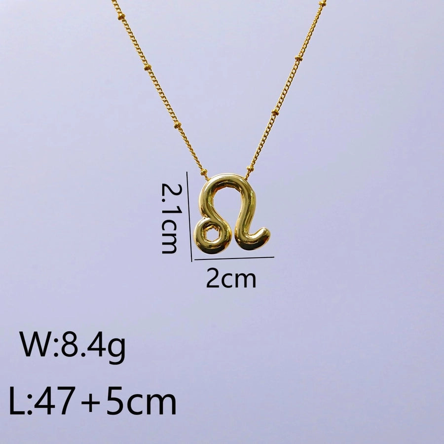 Jewelry IG Style Classic Style Commute Constellation 304 Stainless Steel 18K Gold Plated Pendant Necklace