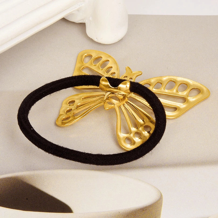 Women's Simple Style Butterfly 304 Stainless Steel Plating Hair Tie