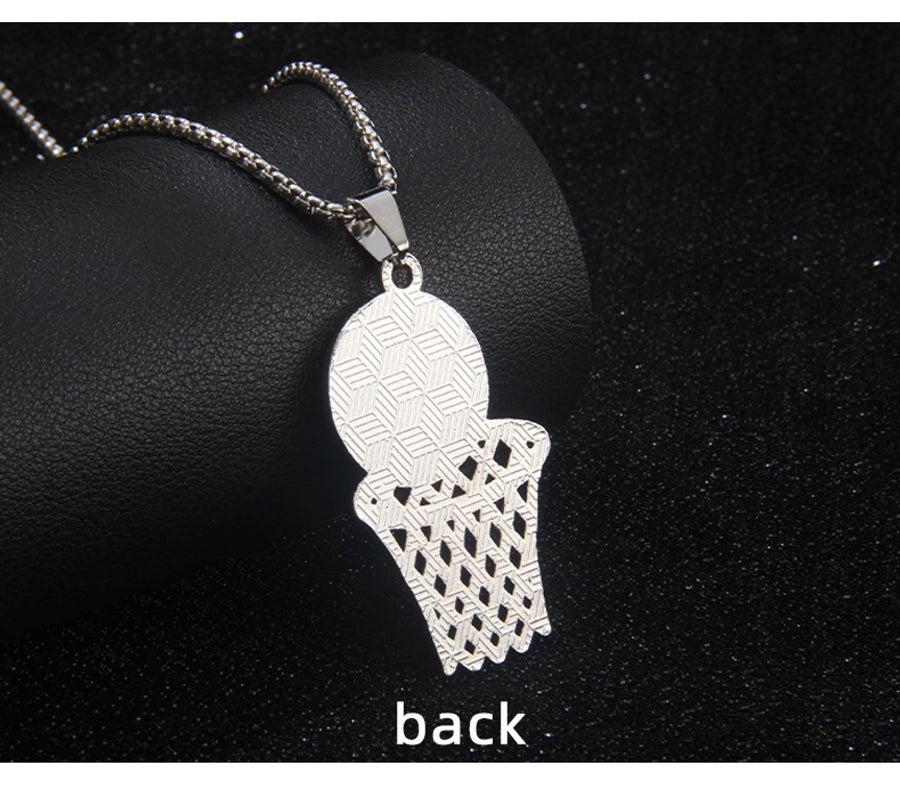 Hip-Hop Basketball 201 Stainless Steel Alloy Unisex Pendant Necklace