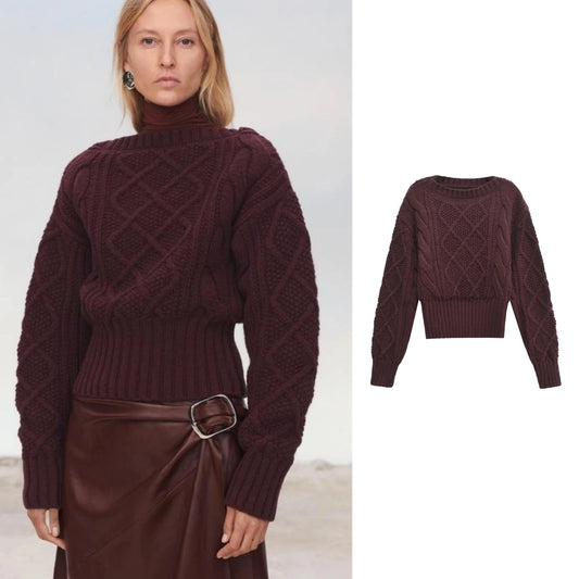 Women's Sweater Long Sleeve Sweaters & Cardigans Simple Style Solid Color