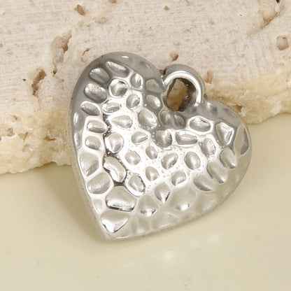 1 Piece 304 Stainless Steel 18K Gold Plated Heart Shape Pendant