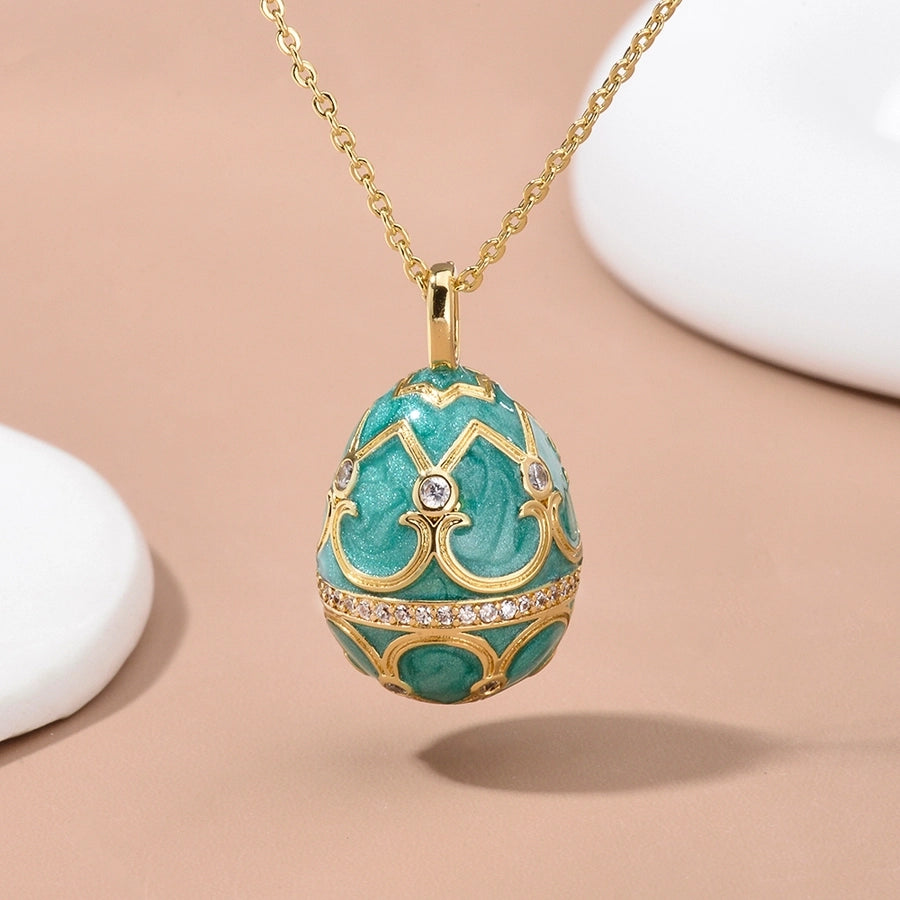 Jewelry IG Style Rejuvenating device Copper Rhinestones Inlay Pendant Necklace