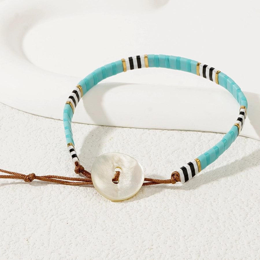 Retro Bohemian Round rope Shell Beaded Chain Beaded Bracelets