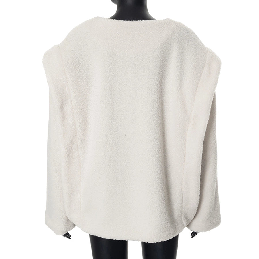 Women's Vacation Simple Style Solid Color Zipper Coat