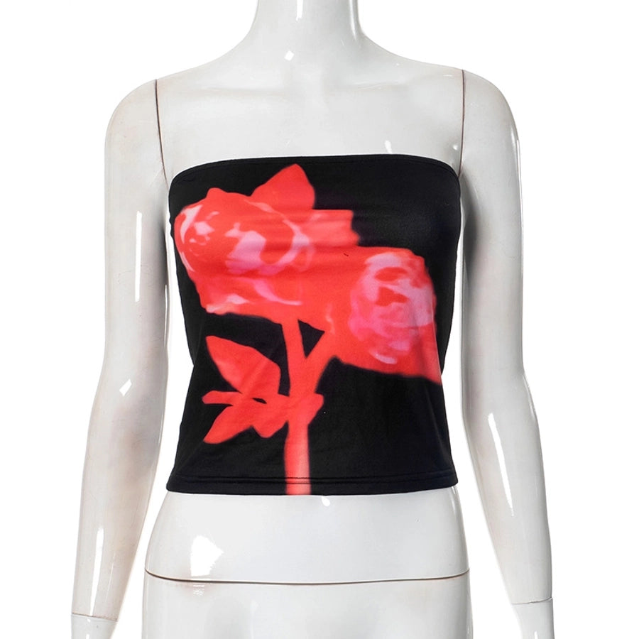 Women's T-shirt Sleeveless Tank Tops Streetwear Flower