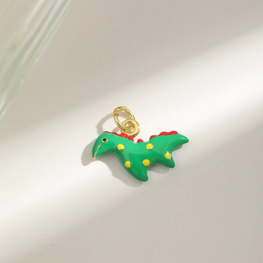 1 Piece 14.4MM Hole 1~1.9mm Copper 18K Gold Plated Animal Polished Pendant Chain Jewelry Accessories