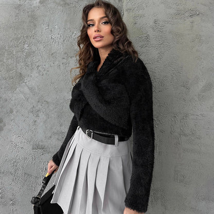 Women's Sweater Long Sleeve Sweaters & Cardigans Streetwear Solid Color