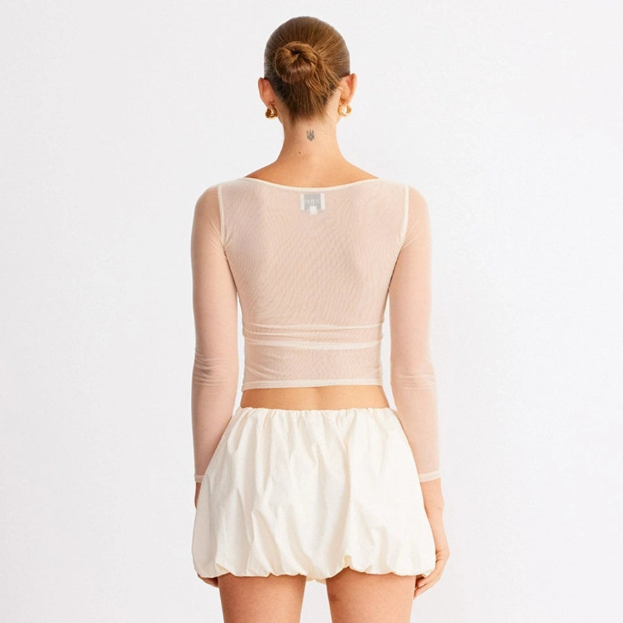 Women's T-shirt Long Sleeve Blouses Streetwear Solid Color