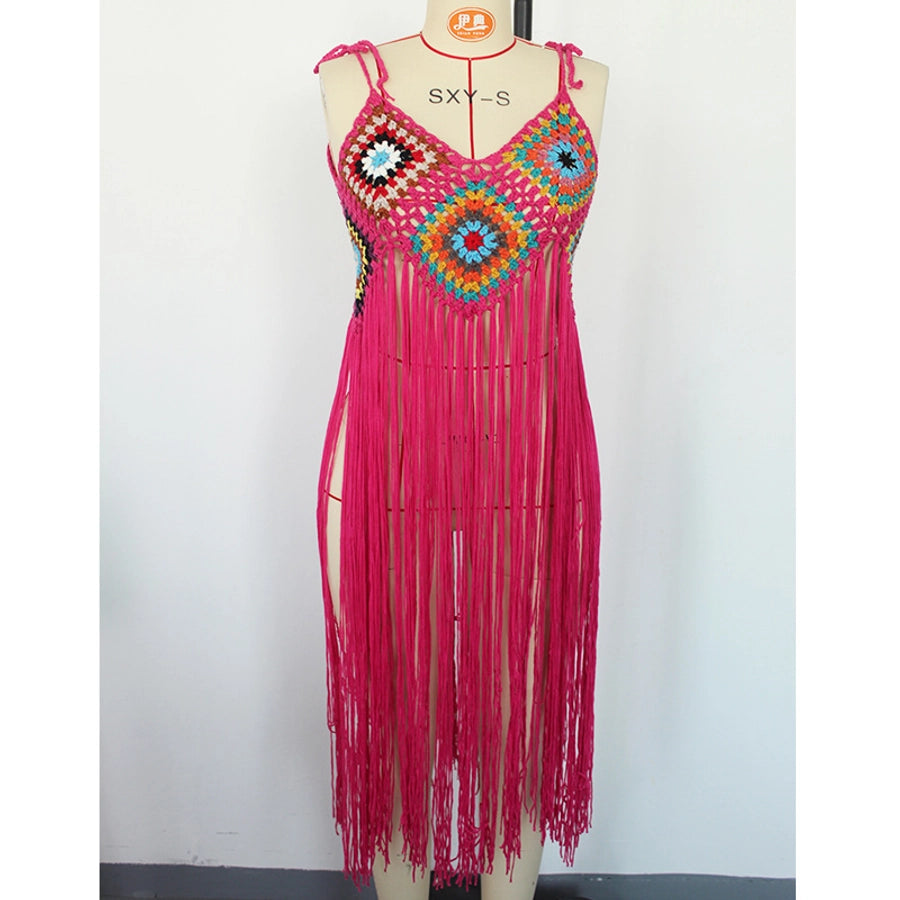 women's bohemian geometric cover ups