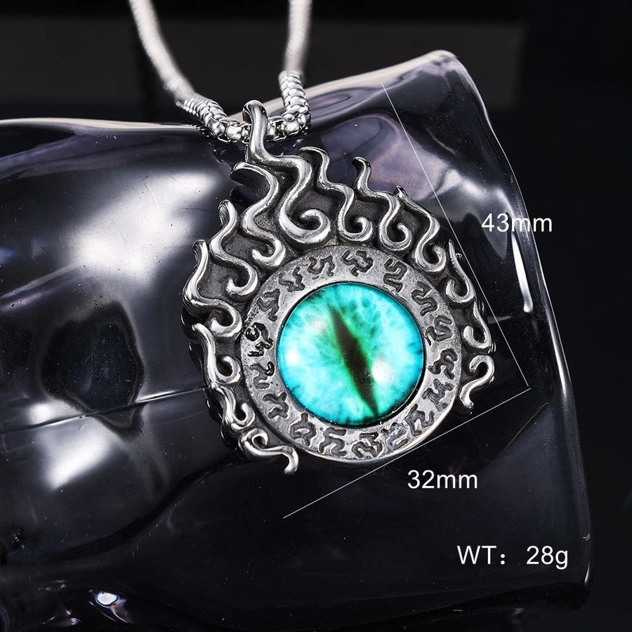 Hip-Hop Retro Eye 304 Stainless Steel Unisex