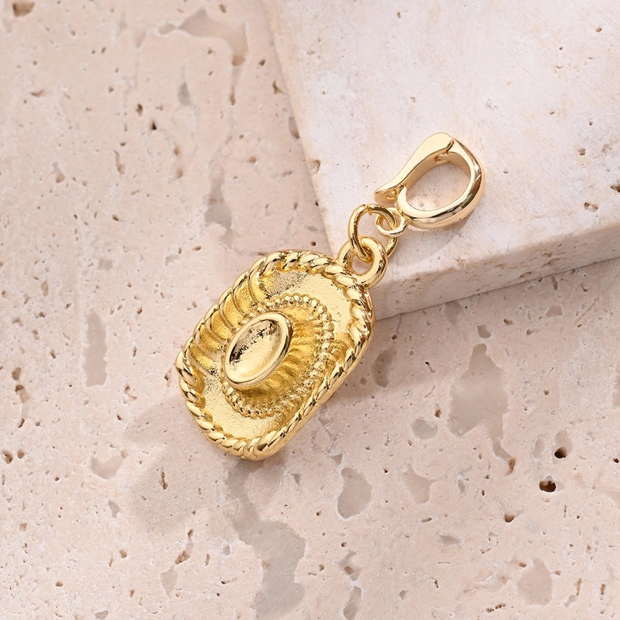 1 Pc/Package 16x16mm 17.5x11.5mm 23x14mm 5.5x4mm Copper Zircon 18K Gold Plated Rainbow Key Shoe Polished Pendant Jewelry Accessories