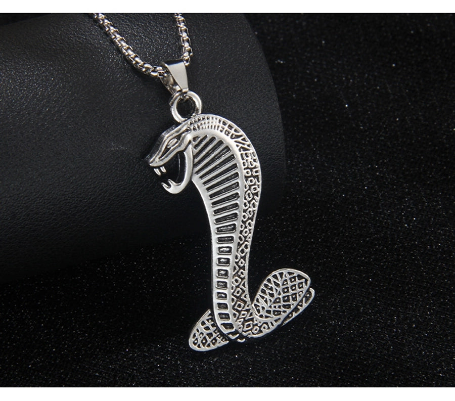Hip-Hop Exaggerated Snake 201 Stainless Steel Alloy Unisex Pendant Necklace
