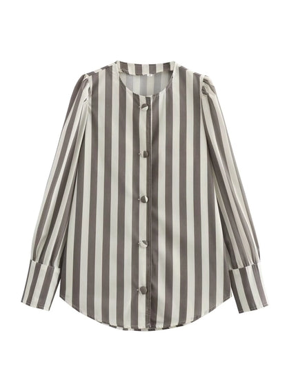 Women's Blouse Long Sleeve Blouses Vacation Simple Style Multicolor