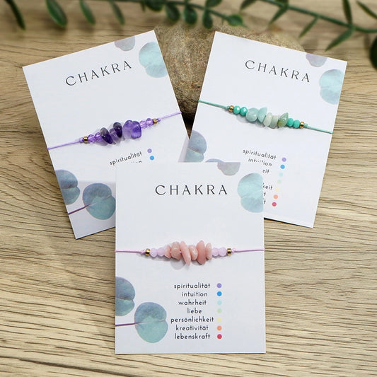 Bohemian Irregular natural stone Wax line  String Bracelets