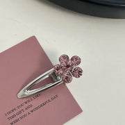 Pink Rhinestone-Small Flower