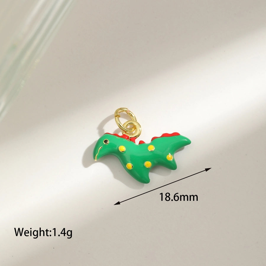 1 Piece 14.4MM Hole 1~1.9mm Copper 18K Gold Plated Animal Polished Pendant Chain Jewelry Accessories