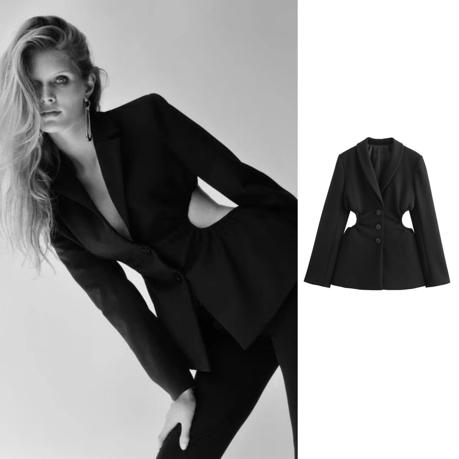 Women's Blazer Long Sleeve Blazers Formal Solid Color