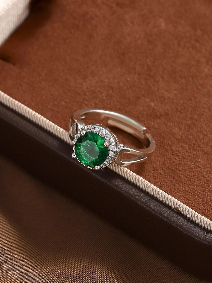 Copper Geometric Adjustable Ring