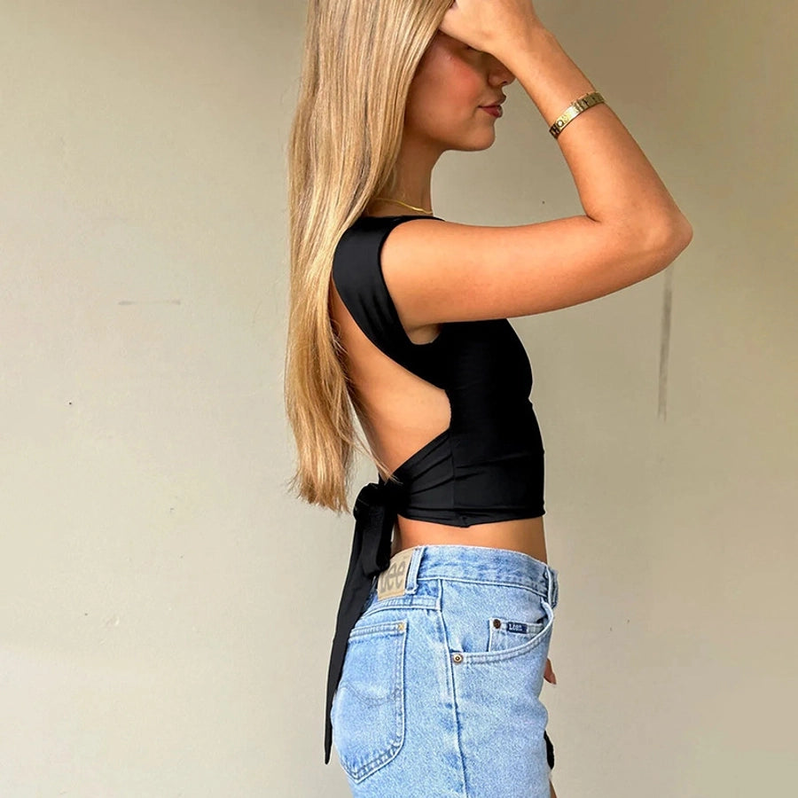 Women's T-shirt Sleeveless Tank Tops Streetwear Solid Color