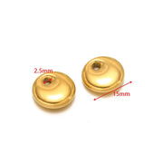 15mm Oil Pressure round Cake with 2.5mm Holes Golden