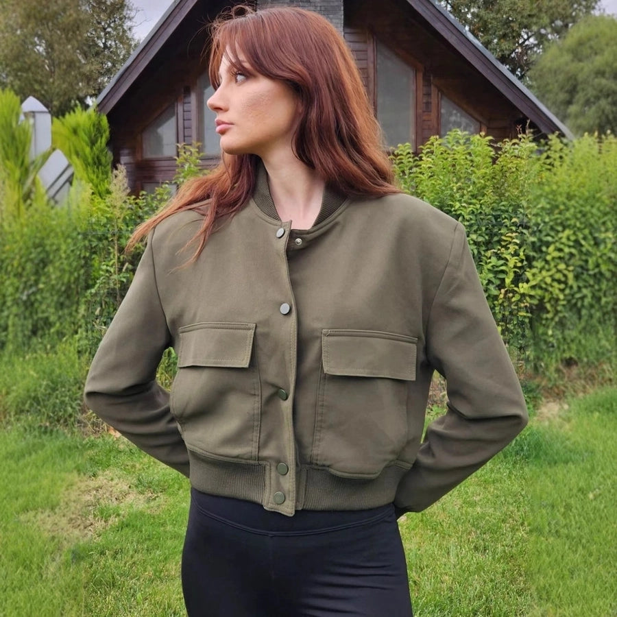 Women's Streetwear Solid Color Single Breasted Coat Casual Jacket