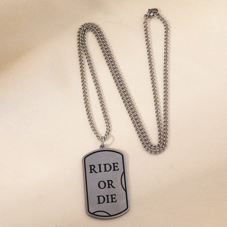 Jewelry Vintage Style Irregular 304 Stainless Steel Pendant Necklace