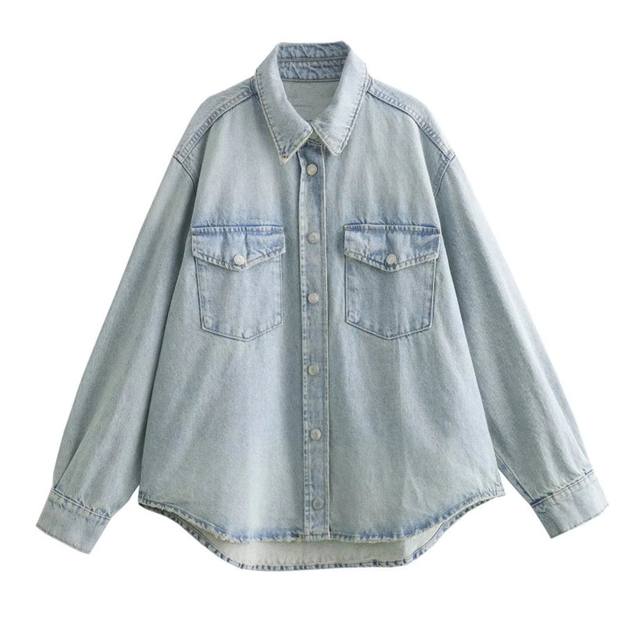 Women's Streetwear Solid Color Coat Denim Jacket
