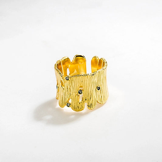 925 Sterling Silver Zircon Geometric Rings