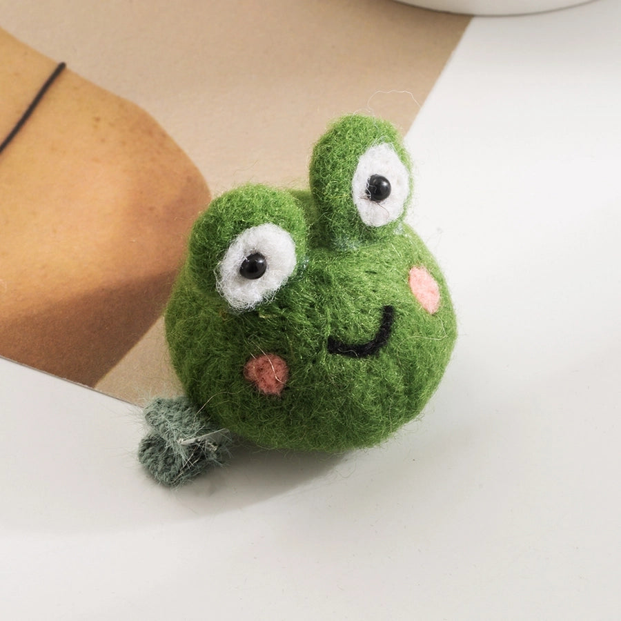 Children Unisex Cute Animal Star Cherry Cashmere Hair Clip