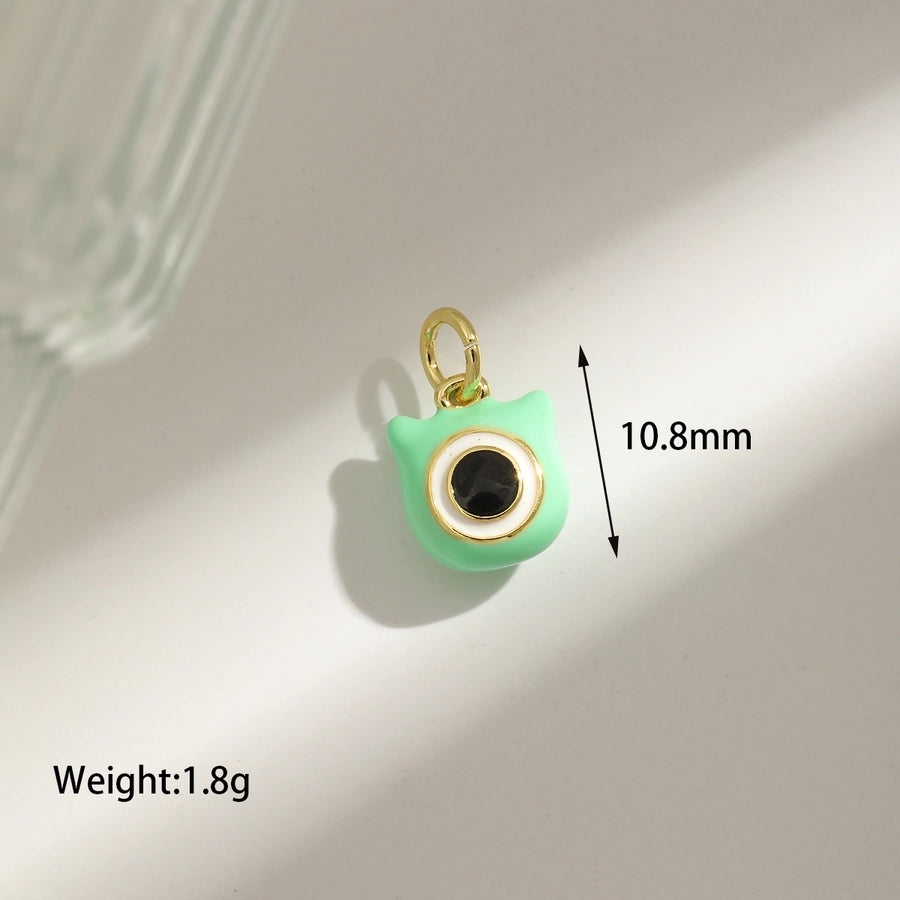 1 Piece 14.4MM Hole 1~1.9mm Copper 18K Gold Plated Animal Polished Pendant Chain Jewelry Accessories