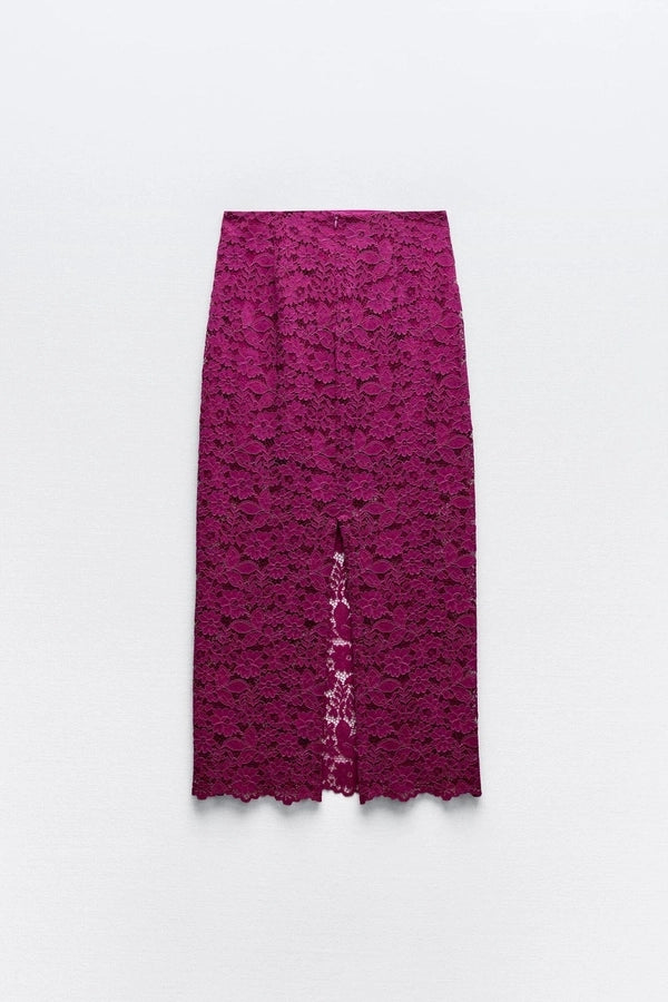 Summer Simple Style Solid Color Polyester Midi Dress Skirts