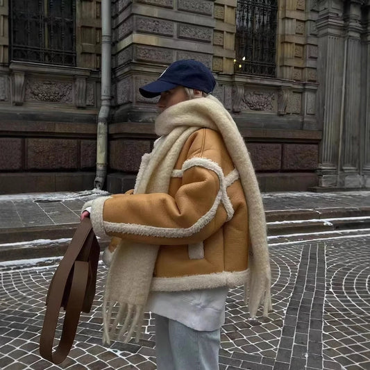 Women's Streetwear Solid Color Zipper Coat Casual Jacket