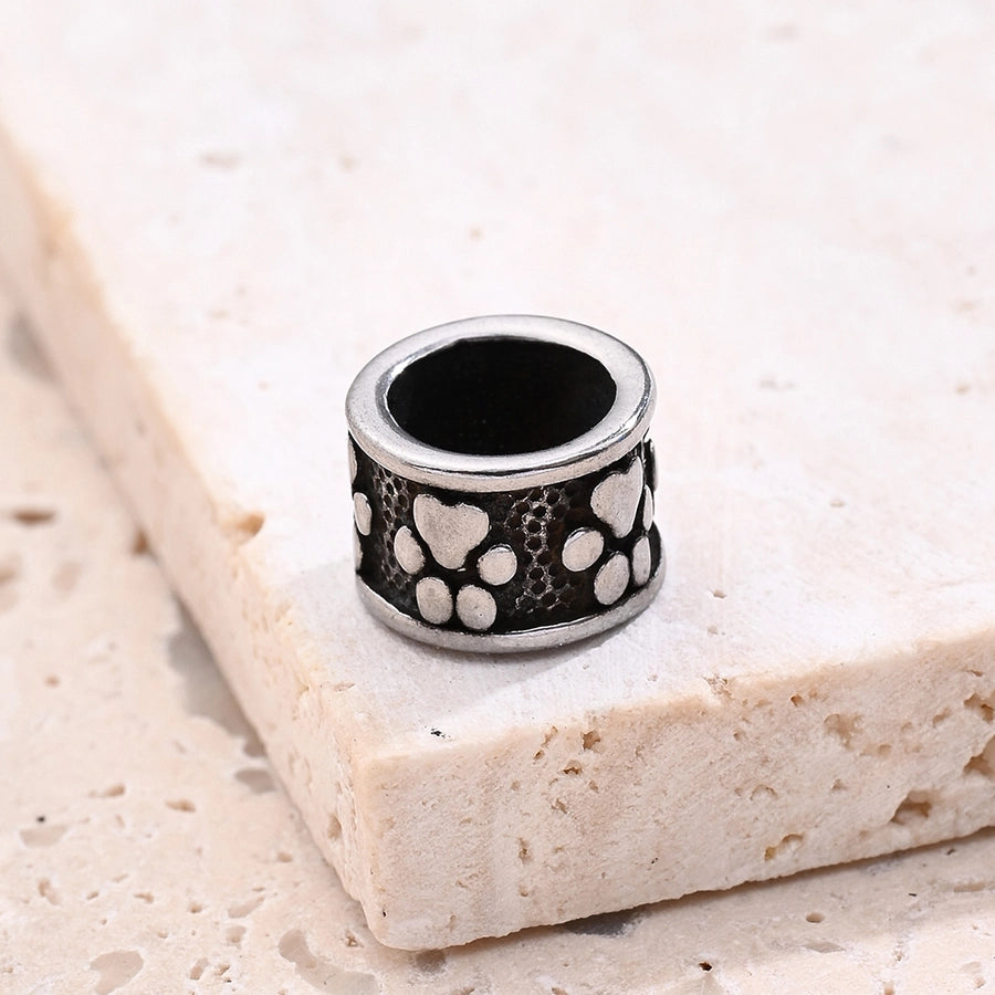 1 Pc/Package 3.5X 8mm 5x9mm 6x8.5mm Hole 1~1.9mm Hole 4~4.9mm Hole 6~9.9mm 304 Stainless Steel Cylindrical Footprint Jewelry Accessories