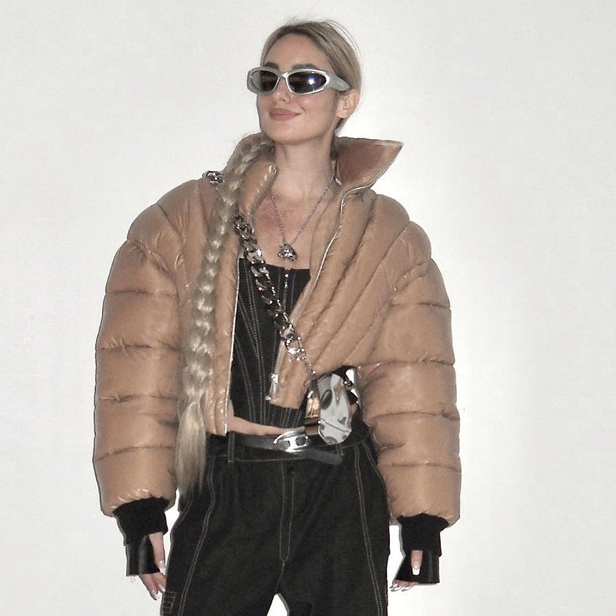 Women's Streetwear Solid Color Zipper Coat