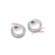 15mm Oil Pressure round Cake 2.5mm Hole Steel Color