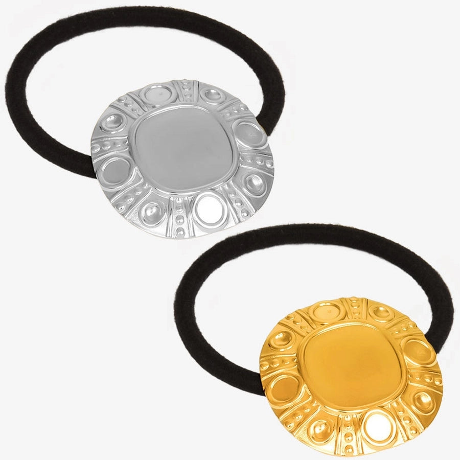 Women's Simple Style Geometric 304 Stainless Steel Plating Hair Tie