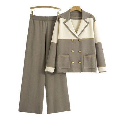 Holiday Daily Women's Vacation Simple Style Color Block Polyester Pants Sets Pants Sets