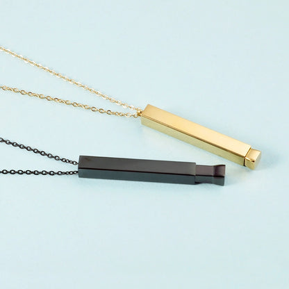 Jewelry Streetwear U Shape 304 Stainless Steel 18K Gold Plated Pendant Necklace