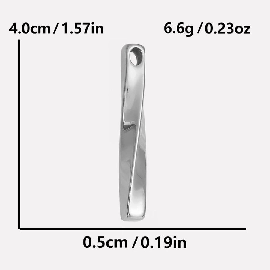 1 Piece 304 Stainless Steel 18K Gold Plated Geometric Pendant