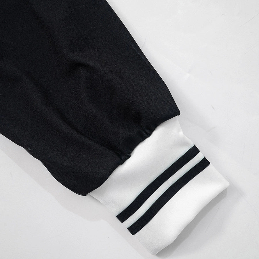 Daily Women's Streetwear Color Block Spandex Polyester Twilled Satin Pants Sets Pants Sets