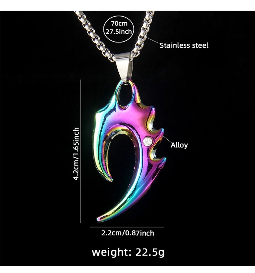 Hip-Hop Rock Geometric 201 Stainless Steel Alloy Plating Unisex Pendant Necklace