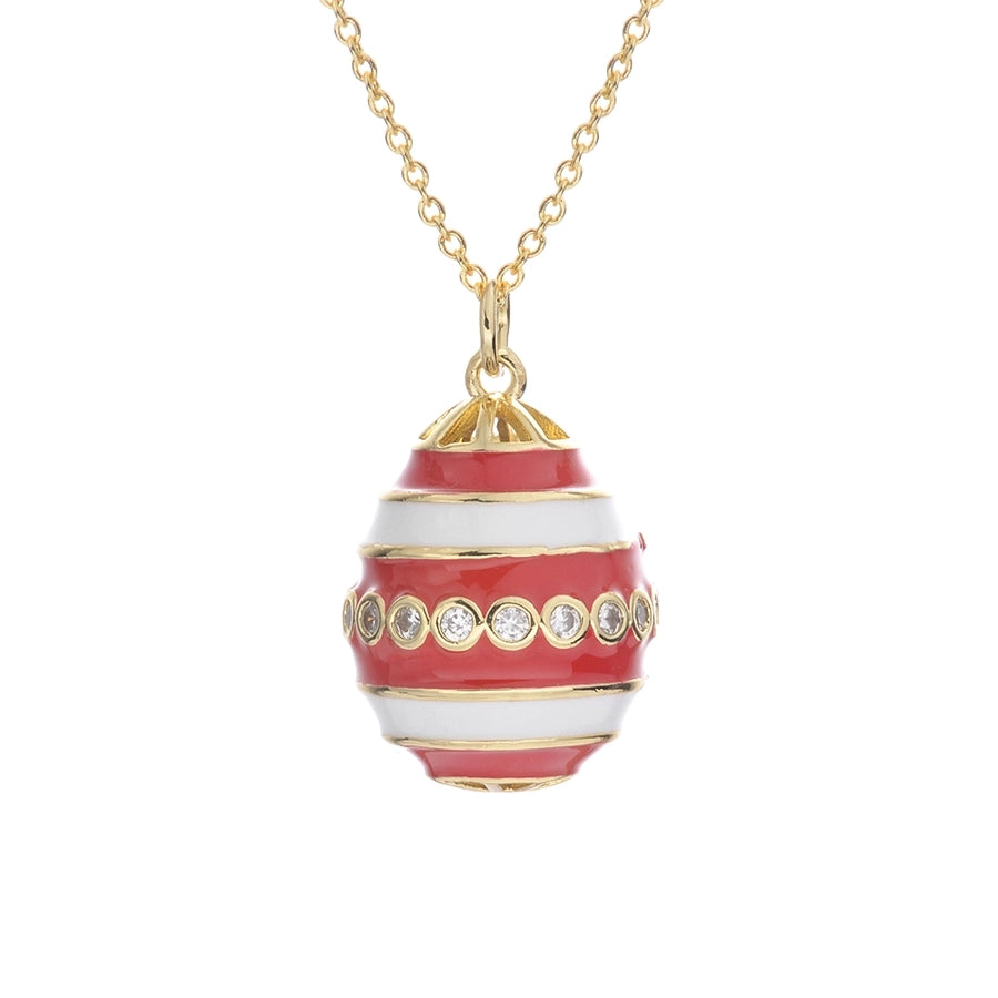 Jewelry IG Style Simple Style Rejuvenating device Copper Rhinestones Epoxy Inlay Pendant Necklace