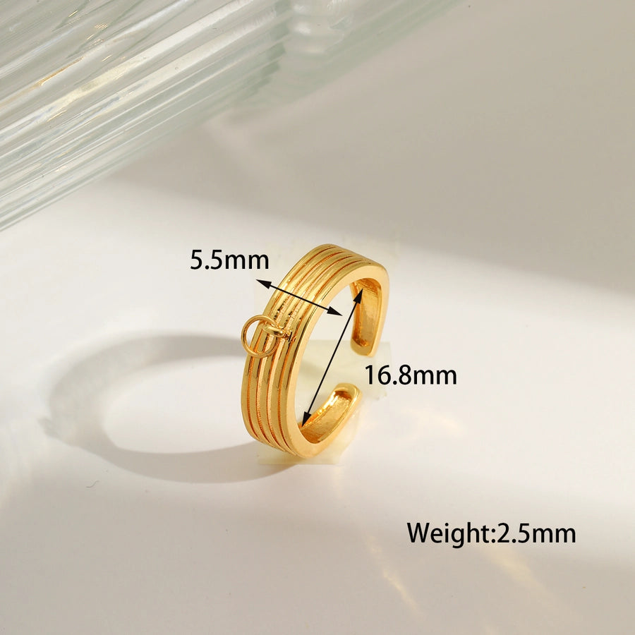 1 Piece Hole 1~1.9mm Copper 18K Gold Plated Cross Skull Polished Pendant Chain Jump Ring Jewelry Accessories